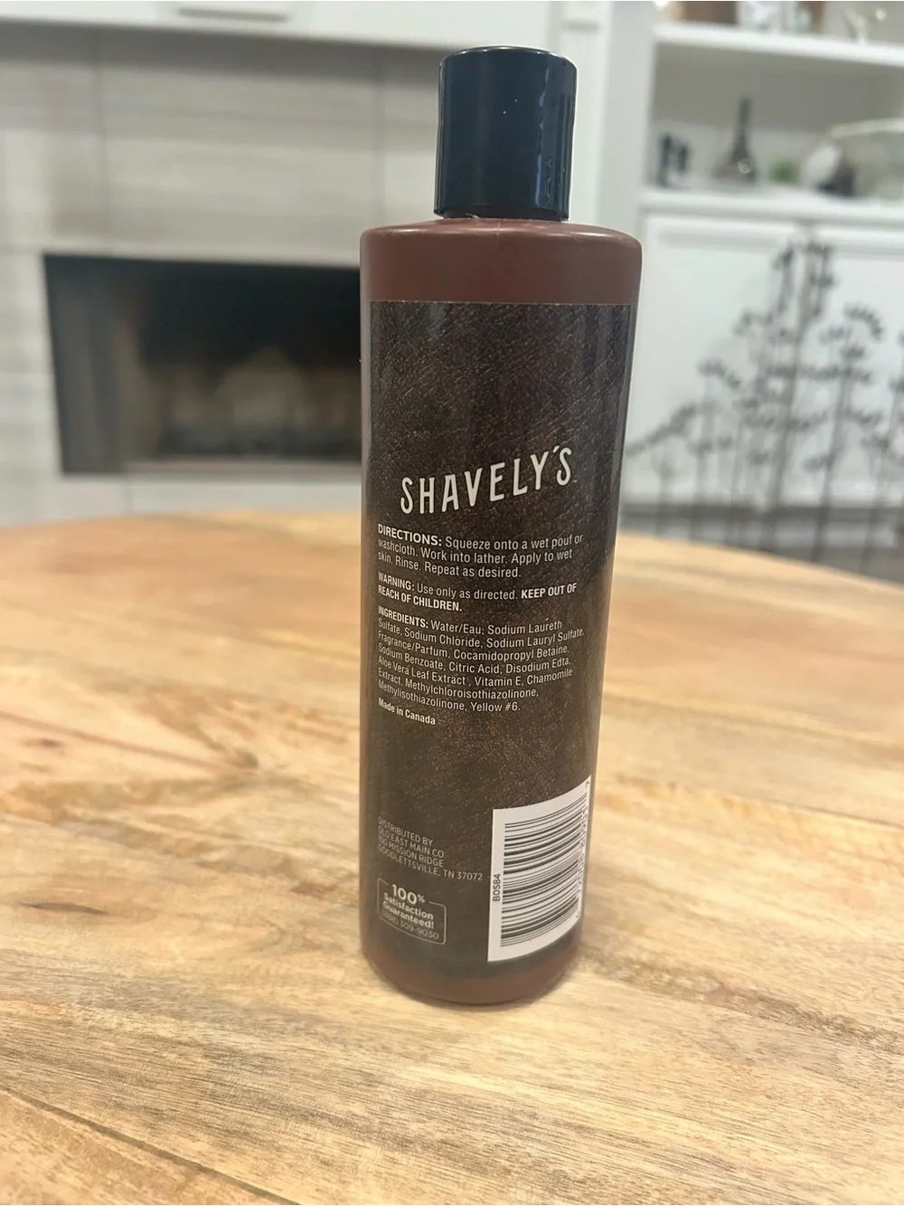 Shavely’s Men’s Grooming Body Wash- Sandalwood 13.5 FL OZ Paraffin Free